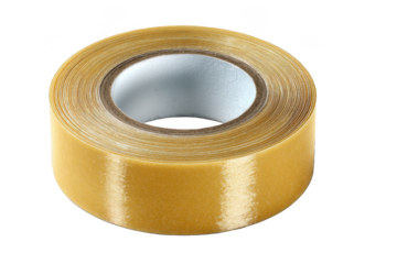 Tape roll on transparent background used for various tasks in offices and homes during day-to-day activities