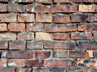 Vintage brick wall background texture.