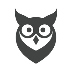 Metallic Futuristic Owl Logo Showing High-Tech Intelligent Style