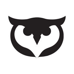 Thin-Line Owl Symbol Representing Artistic Wisdom and Balance