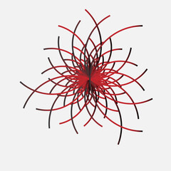 red and white abstract