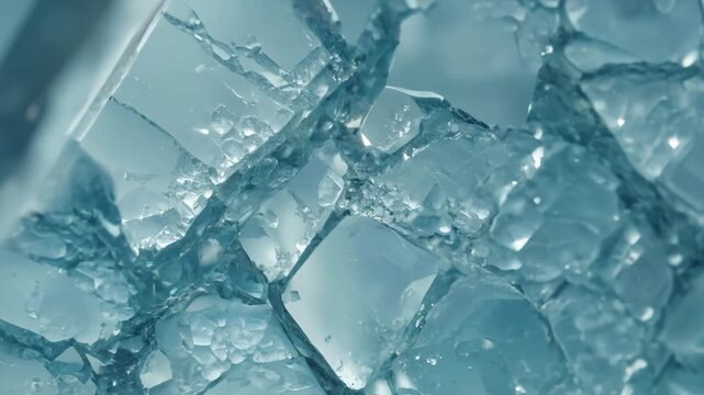 Energetic Close-Up Fracturing Specimen in Supercooled Liquid