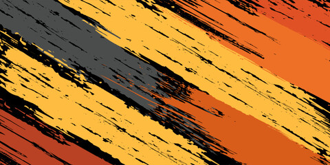 Sublimation jersey design vector brush modern grunge camouflage background paint splash splashes bold stripes brush orange stripes abstract. eps 10 © Samsul