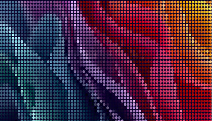 Fototapeta premium Colorful mosaic design background texture with overlapping circles and vibrant hues