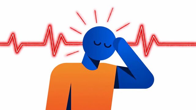 A Person Experiencing Pain, Visualized with Heart Signals: Mental Health Imagery