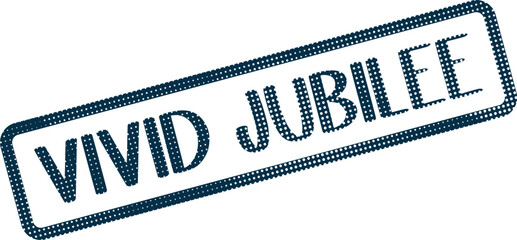 Vivid Jubilee Dotted Stamp Effect Marking Special Anniversaries and Milestones