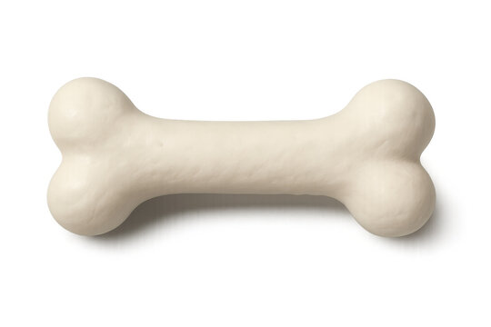 Dog bone chew toy for pets and training, isolated on transparent background, offering a natural snack treat for dogs