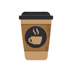 Coffee Paper Cup 2 icon clipart logotype isolated illustration