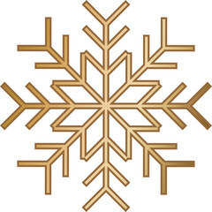 golden snow flake