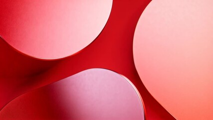 bright cherry red minimalist abstract background smooth beveled geometric gradients - Powered by Adobe
