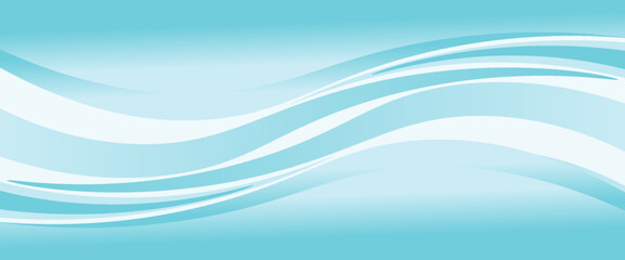 Abstract blue waves background, minimal waves design concept