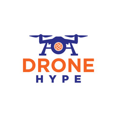Drone Hype Logo Vector Modern Tech