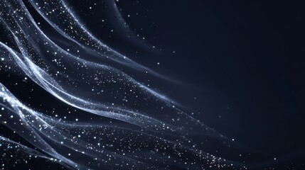 an ethereal and abstract composition that resembles a cosmic phenomenon or a fluid, celestial substance