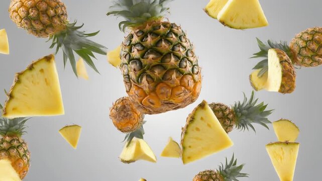 set of pineapple