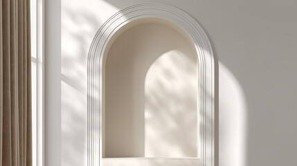 Cloud dancer archway interior design element in neutral tones for home decor inspiration colour of the year 2026