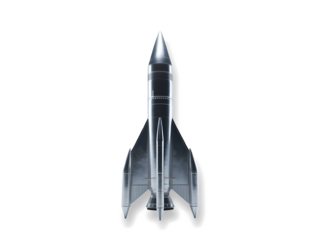 rocket isolated on white background