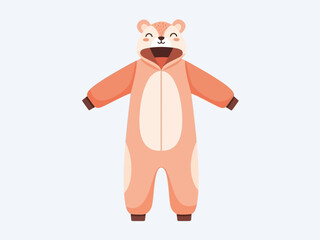 Adorable bear onesie costume for cozy comfort and playful fun.