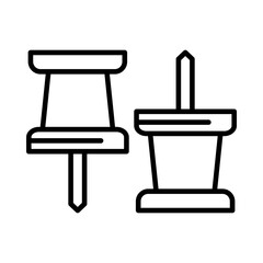 Fototapeta premium push pin icon