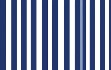 Seamless vector pattern featuring classic navy blue and white vertical stripes, with a single light blue accent stripe, perfect for backgrounds.