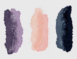 Abstract minimalist purple, peach, dark blue watercolor alcohol ink texture for background, logo, and invitation.