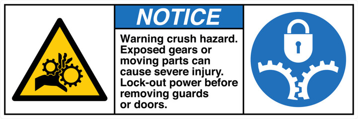 Safety Sign Signage NOTICE Mo...