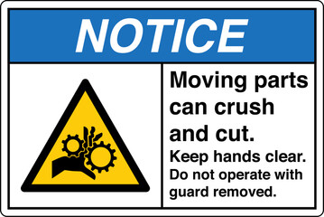 Safety Sign Signage NOTICE Mo...