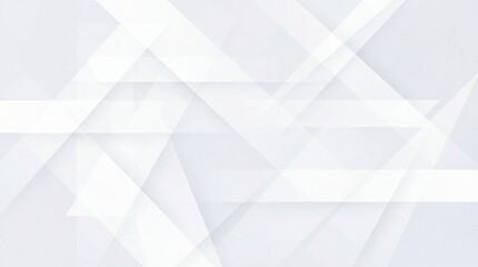 White Translucent Overlapping Geometric Shapes Vector Background
