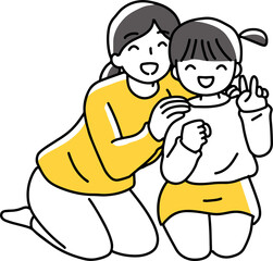 仲の良い母と娘