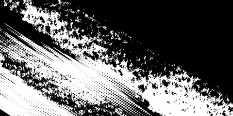 Dots halftone white and black color pattern gradient grunge texture background. Dots pop art comics sport style vector illustration