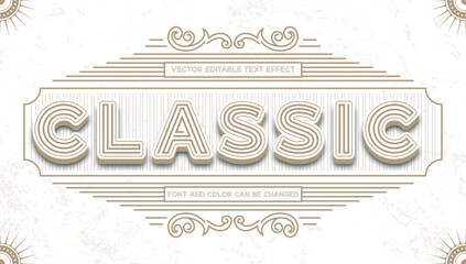 Classic Retro Text Effect | Vintage Editable Font Style
