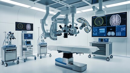medical equipment in operating room