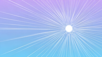 Abstract background with light rays emanating from a central point source