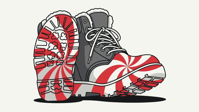 Illustration of a whimsical, modern digital clock face design with abstract geometric patterns and numbers