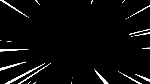 Animation of Comic speed radial background