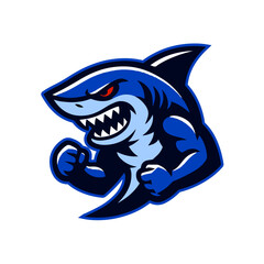 Shark Mascot Logo Esport