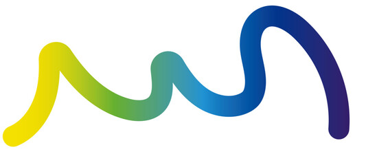 Colorful abstract lines isolated on dark background. Vector illustration of dynamic and vibrant wavy curve shapes. Ideal use for backgrounds,