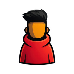 Cartoon character design digital illustration flat style creative concept