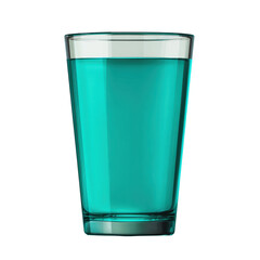 Refreshing drink glass water soda icon in flat design vibrant color modern style