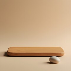 Realistic 3D product display background with empty pedestal and professional lighting setup