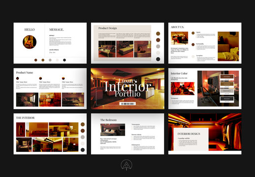 Luxury Interior Portfolio Presentation Template