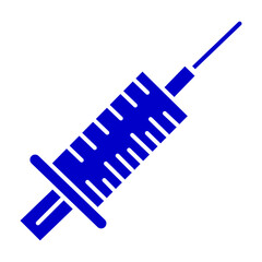 Medical Syringe Injection Glyph
