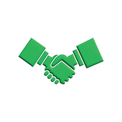Handshake icon design template