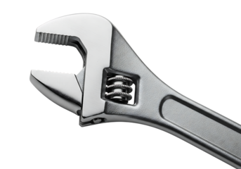 Robust chrome-plated adjustable wrench, a versatile hand tool for plumbing and mechanical work.