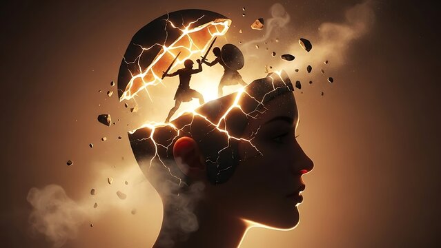 Internal Conflict: Warriors Fighting Inside a Cracked Head