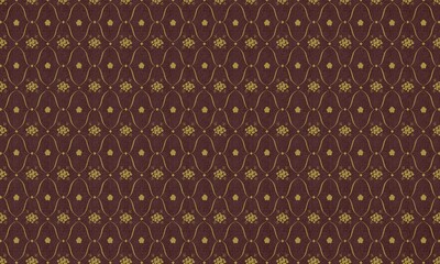 布やキャンバステクスチャ付ゴシッククラシックな花柄フレームパターンの背景壁紙