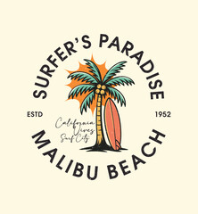 A retro circular logo for 