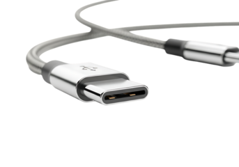 High-speed silver braided usb-c cable for modern device connectivity and efficient data transfer