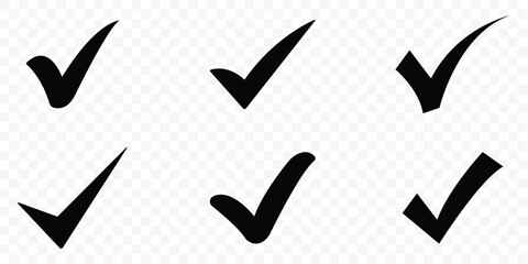 Check tick mark icon set. Vector illustration © Hike Studio 444