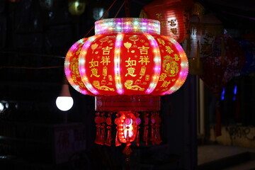 Obraz premium siem reap city cambodia downtown nighttime