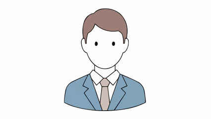Illustration of a man in a suit, perfect for business or professional use.